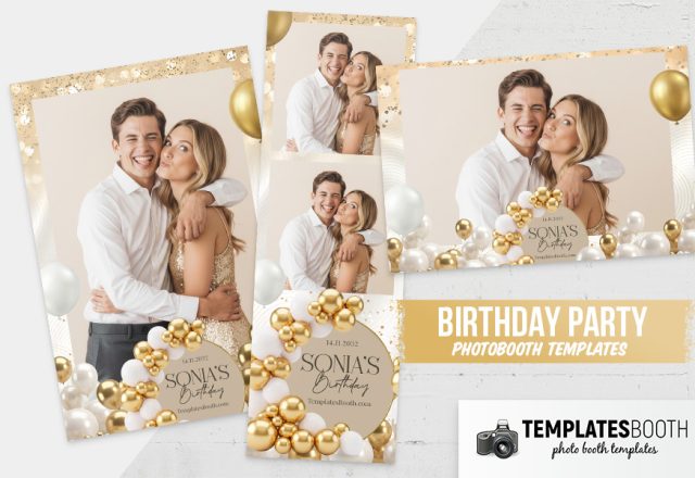 Fotobox-Layout Geburtstag 20