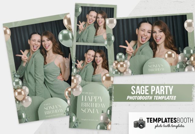 Fotobox-Layout Geburtstag 45